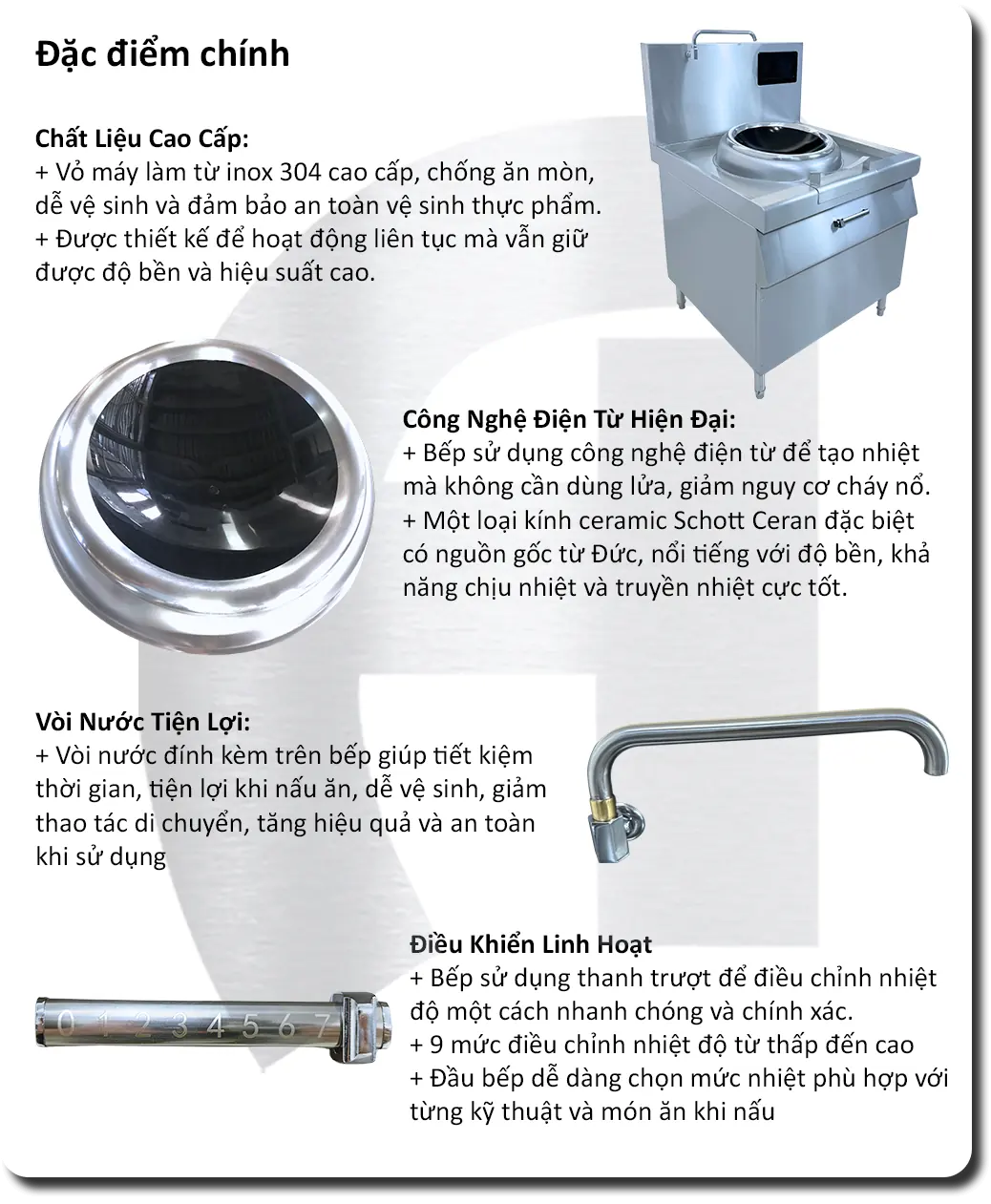 Bếp Á 1 Họng Điện Từ 