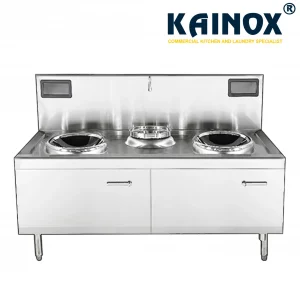 Bếp Á 2 Họng Điện Từ Có 1 Nồi Hâm