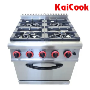 Bếp Gas 4 Họng Kèm Lò Nướng Điện KaiCook