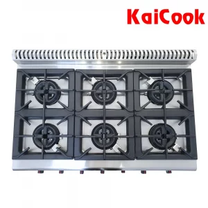 Bếp Gas 6 Họng Kèm Lò Nướng Điện