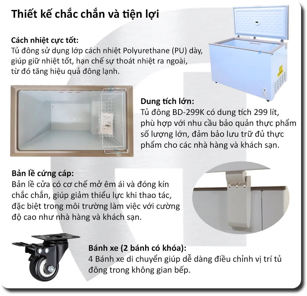 Tủ Đông Nằm 1 Cánh KaiFridge
