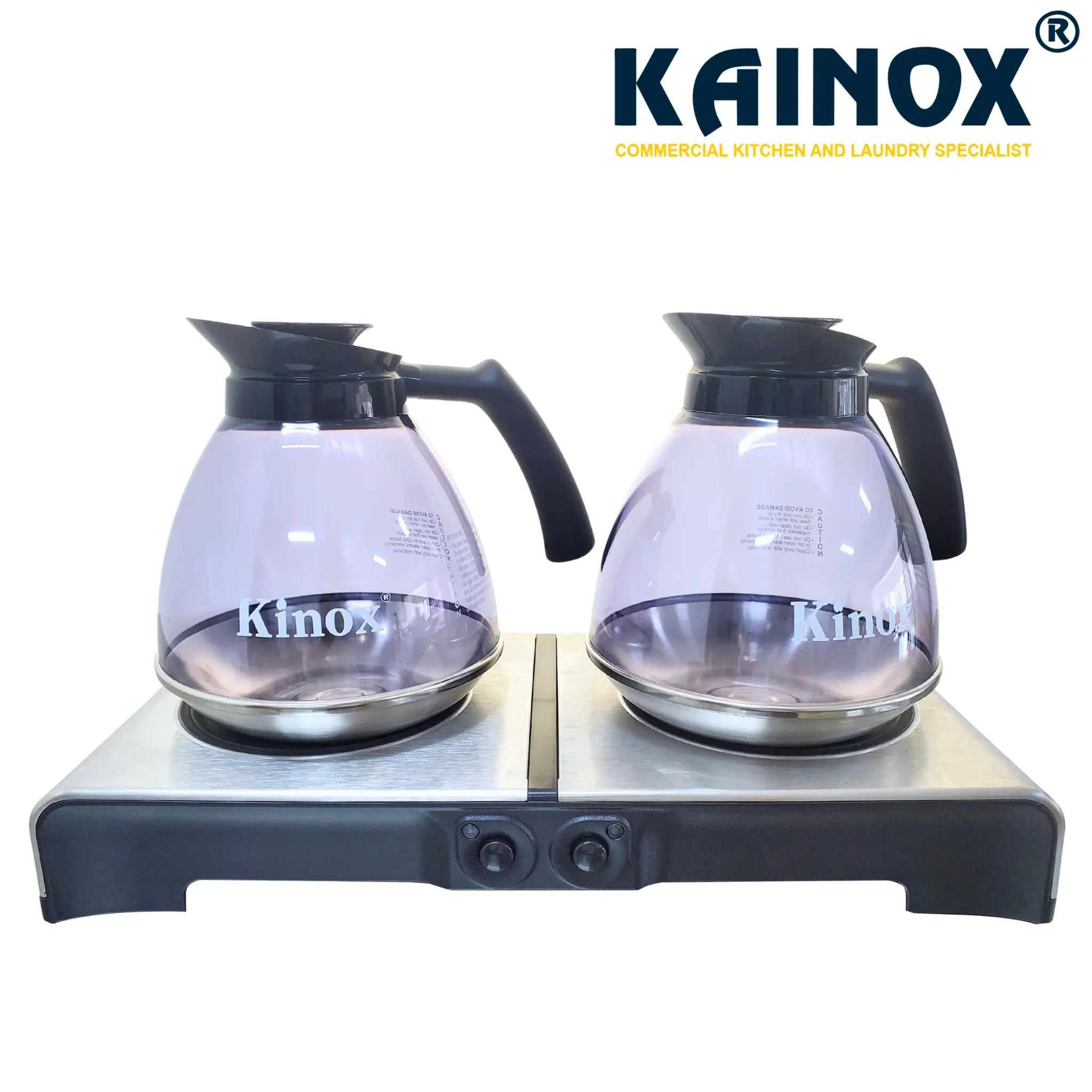 Bếp hâm cafe đôi và 2 bình Kinox