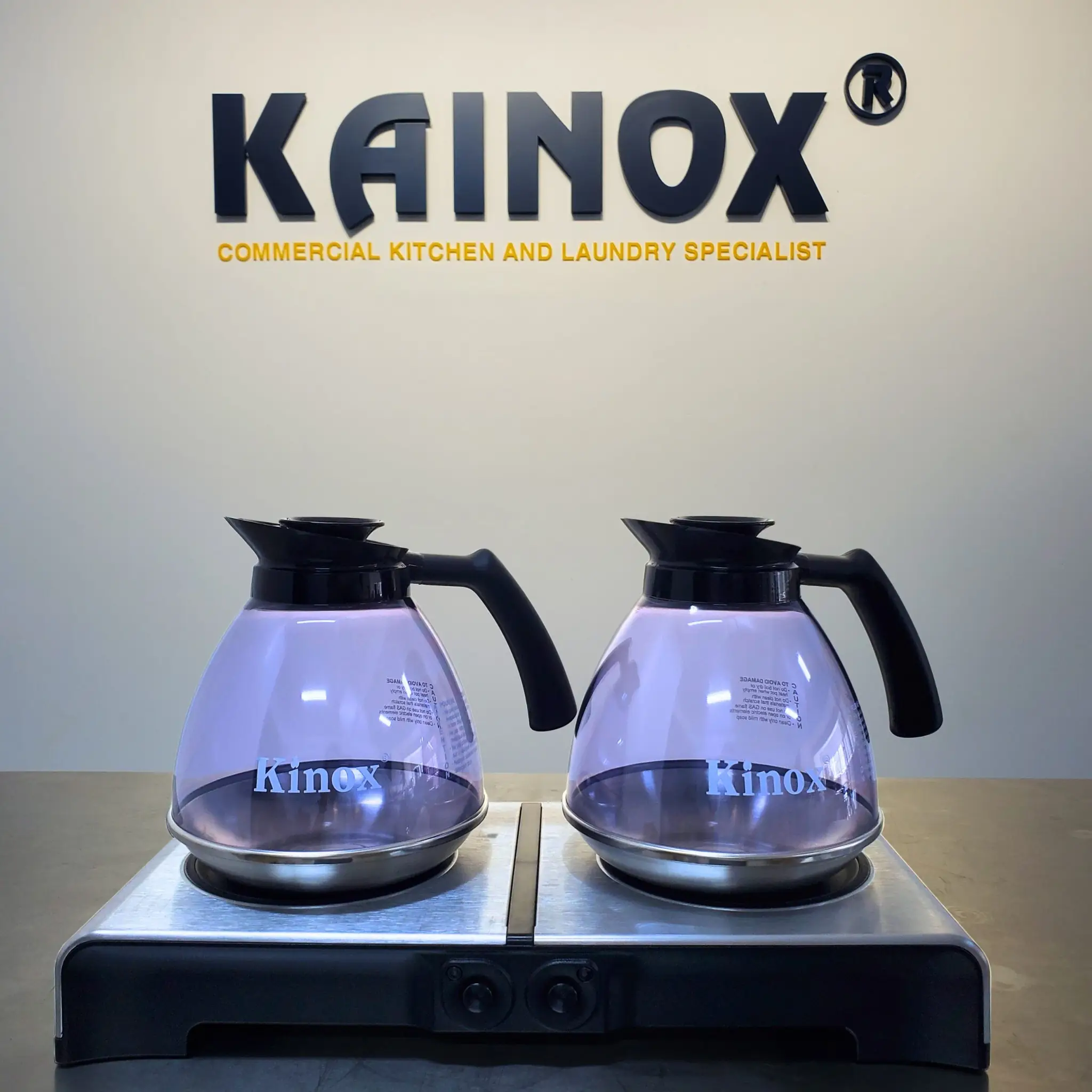 Bếp hâm cafe đôi và 2 bình Kinox