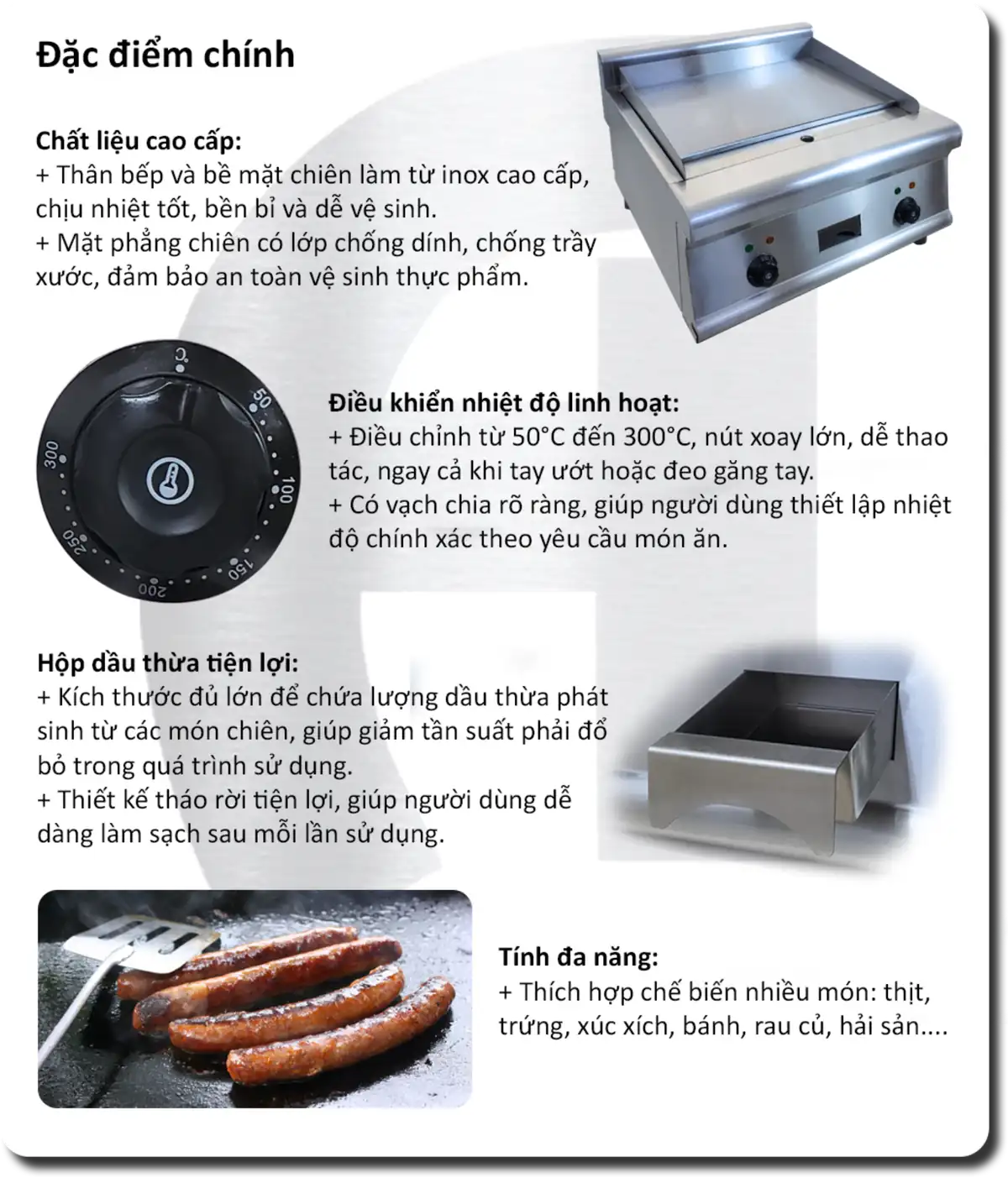 bếp chiên phẳng điện để bàn