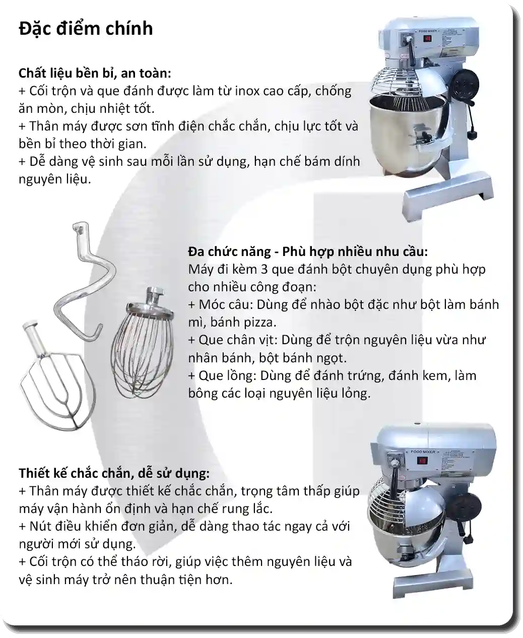 Máy Trộn Bột 30 Lít KaiCook