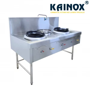 Bếp Á Hai Họng Áp Cao Một Bầu Nước Kèm Vòi Nước