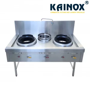 Bếp Á Hai Họng Áp Cao Một Bầu Nước Kèm Vòi Nước