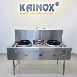 Bếp Á Hai Họng Áp Cao Một Bầu Nước Kèm Vòi Nước