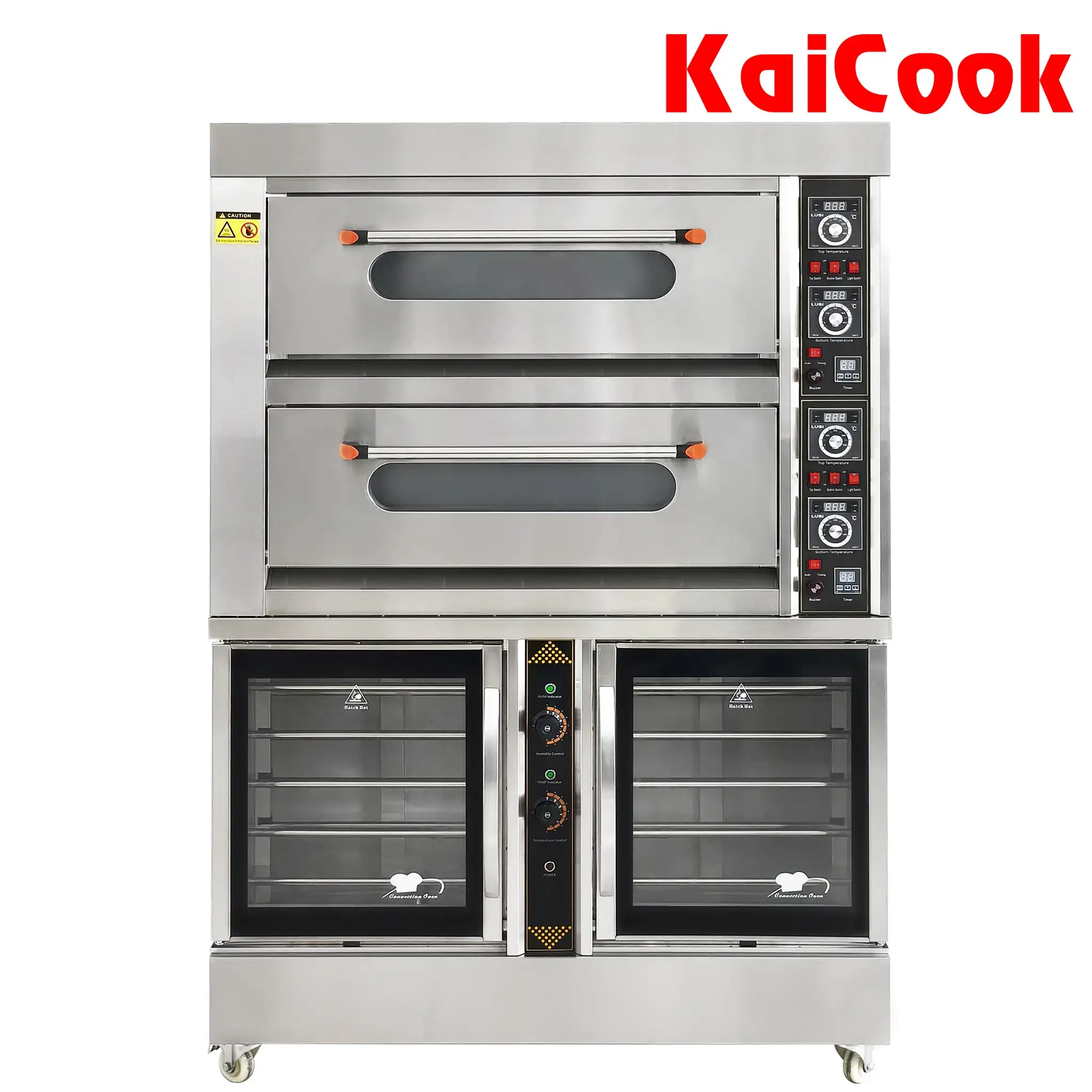 Lò Nướng 2 Tầng 4 Khay có Tủ Ủ Bột