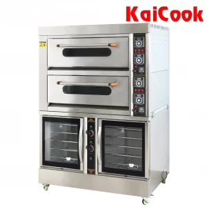 Lò Nướng 2 Tầng 4 Khay có Tủ Ủ Bột