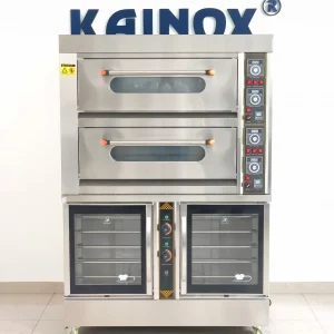 Lò Nướng 2 Tầng 4 Khay có Tủ Ủ Bột