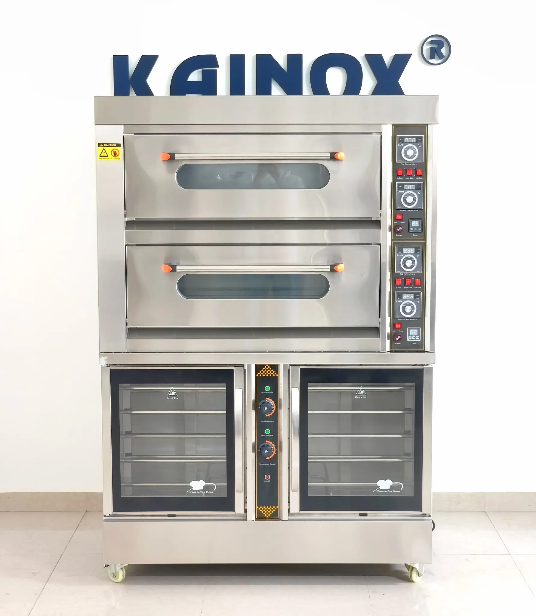 Lò Nướng 2 Tầng 4 Khay có Tủ Ủ Bột