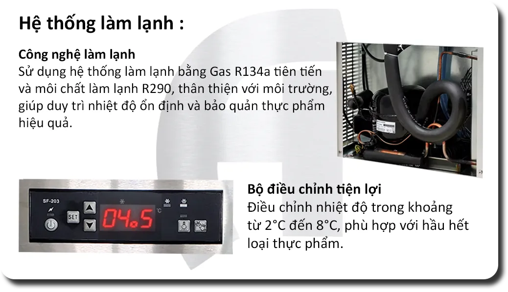 Bàn Mát 3 cánh KaiFridge 1m8