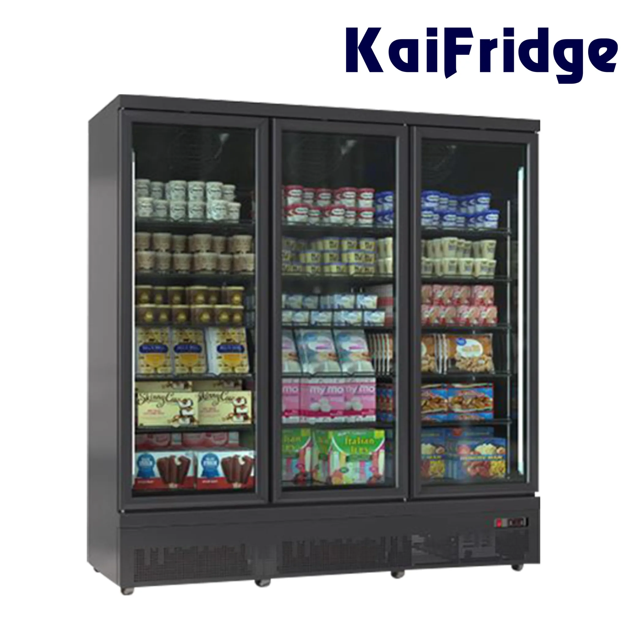 Tủ Đông Trưng Bày Lốc Dưới 3 Cánh Kính KaiFridge