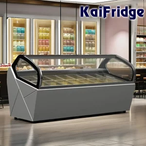 Tủ Trưng Bày Kem Lớn 24 Khay KaiFridge