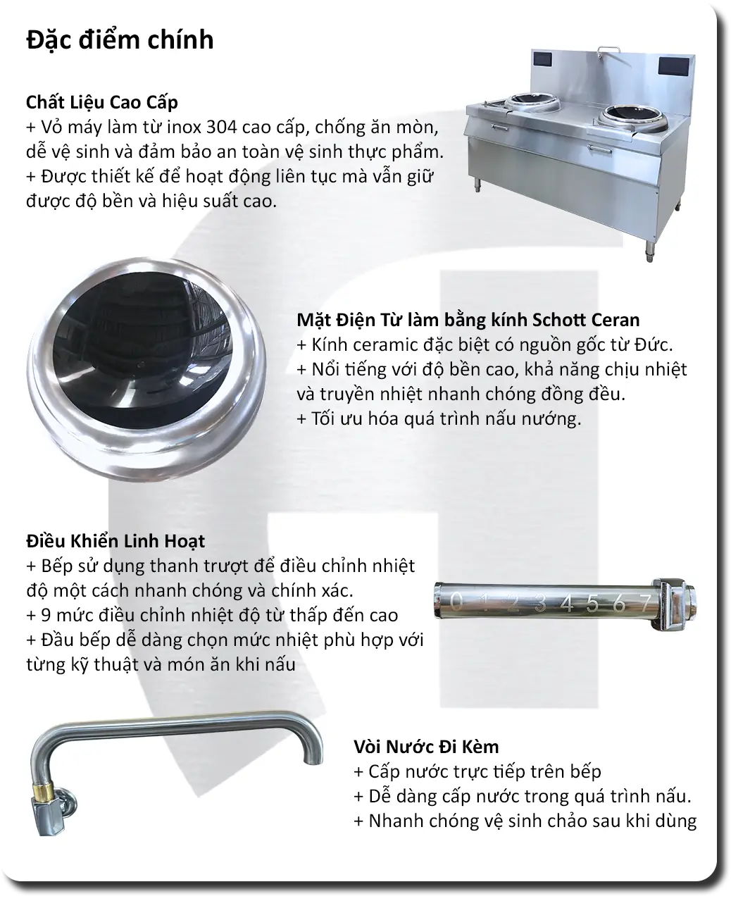 Bếp Á 2 Họng Điện Từ