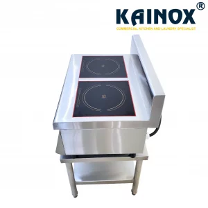 Bếp Âu 2 Họng Điện Từ 5kW (Ngang)