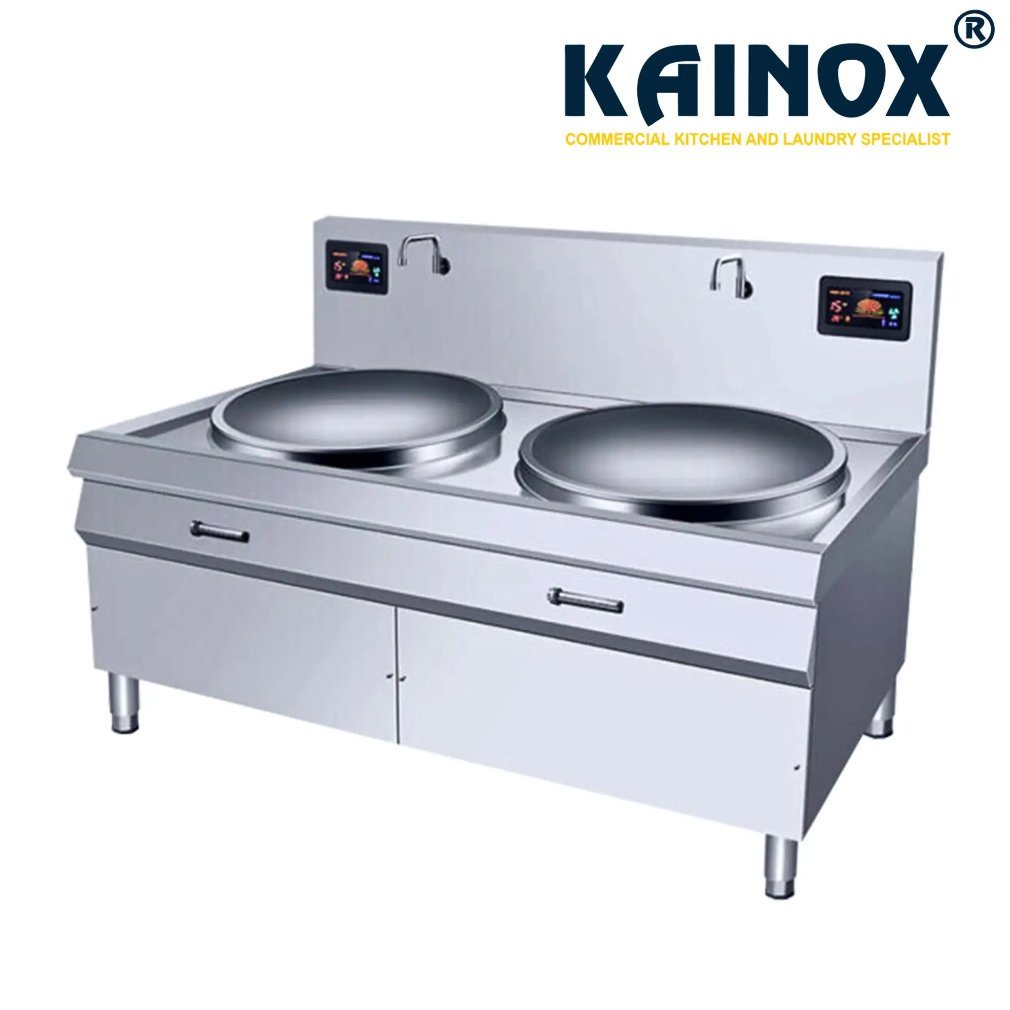 Bếp Chảo Điện Đôi Xào Trực Tiếp