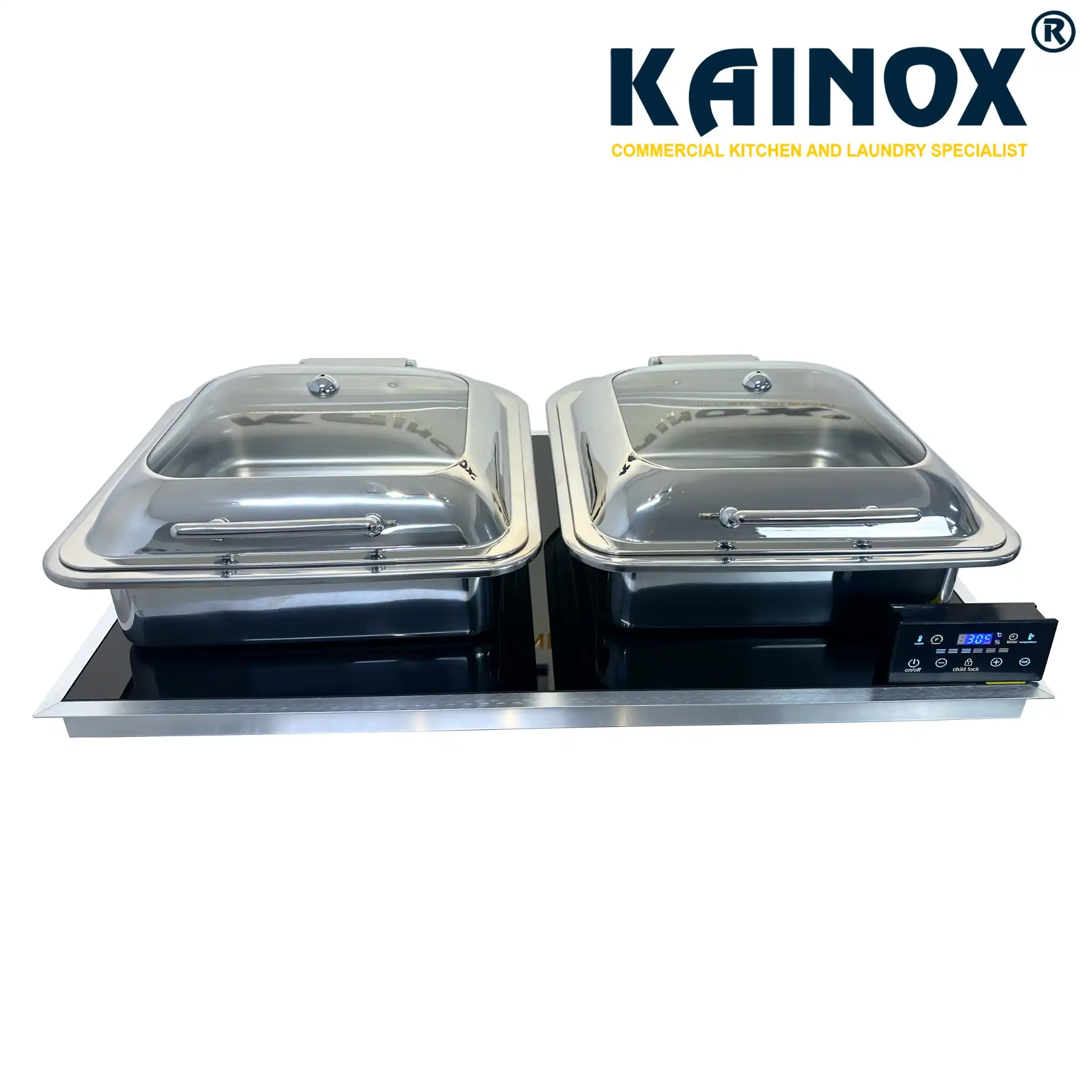 Bếp Hâm Điện Từ Âm Quầy Đôi Điều Khiển Rời