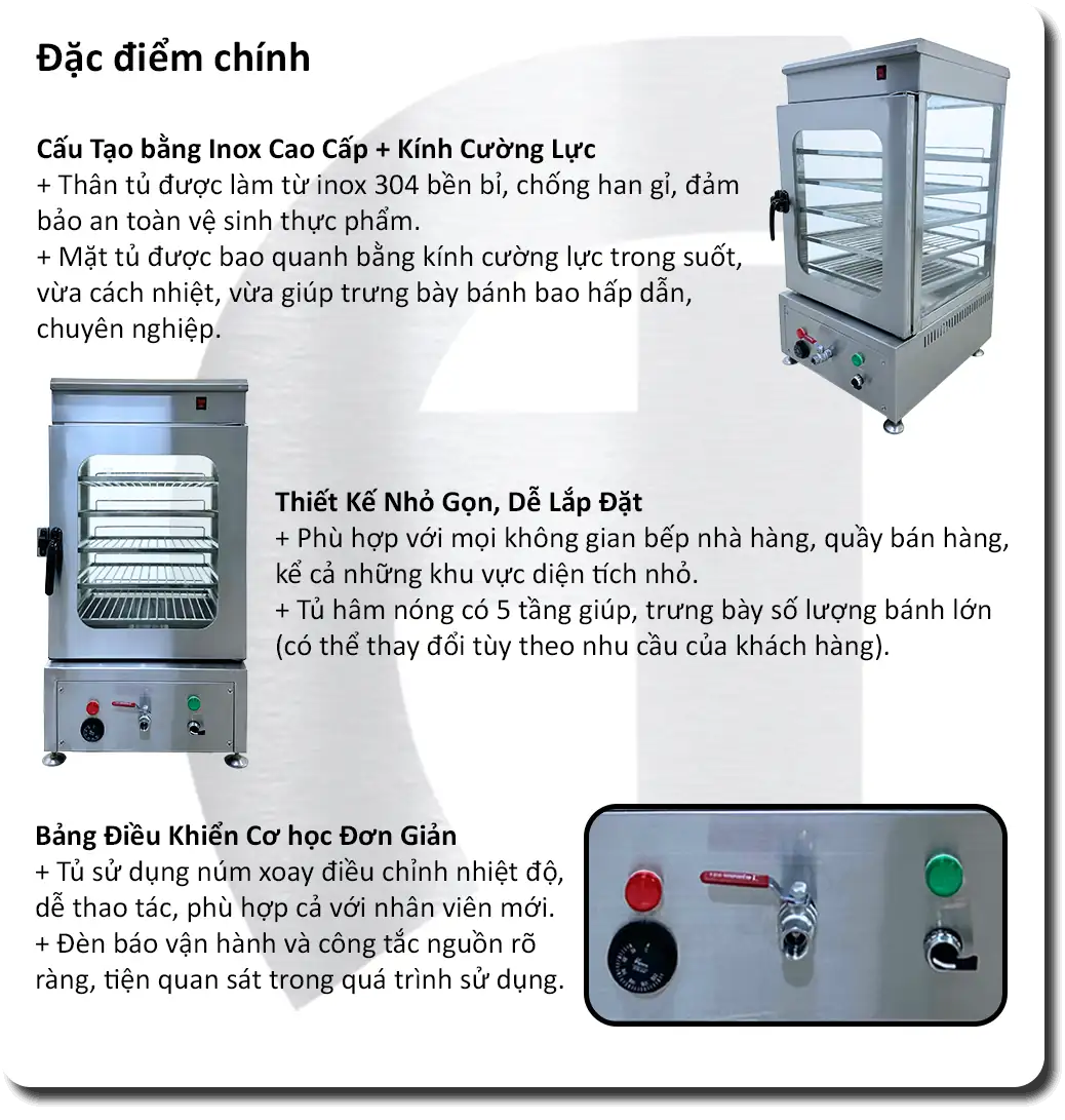 tủ hấp bánh bao