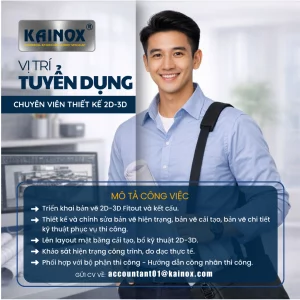 TUYỂN DỤNG NHÂN VIÊN THIẾT KẾ 2D–3D