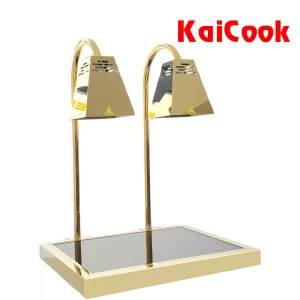 đèn giữ nóng buffet để bàn màu vàng