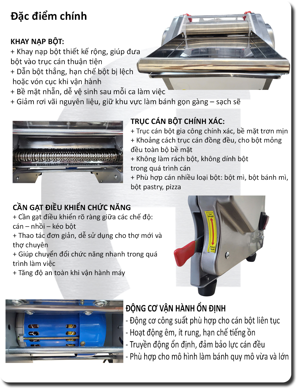 Máy Cán Bột Để Bàn KaiCook