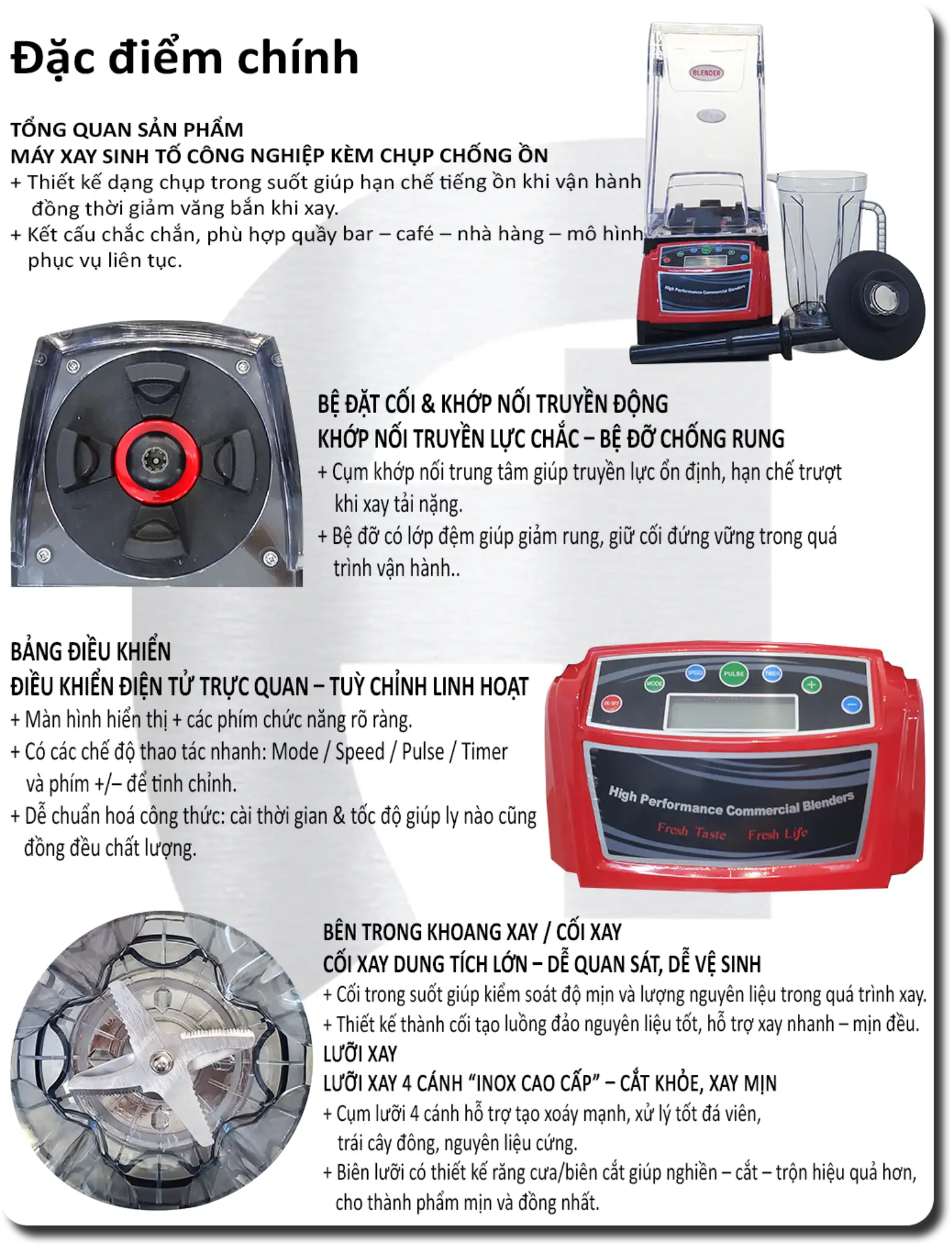 Máy xay sinh tố công nghiệp 