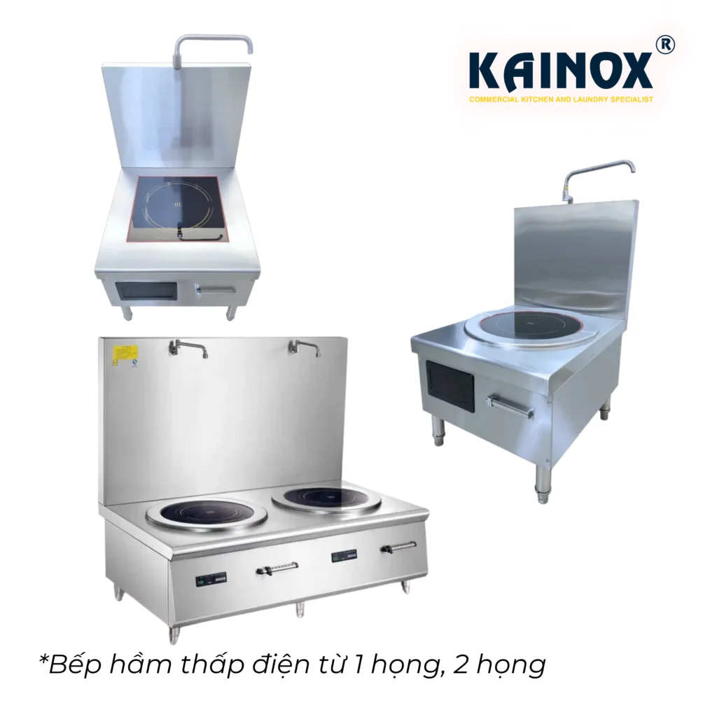 Bếp hầm thấp điện từ Kainox