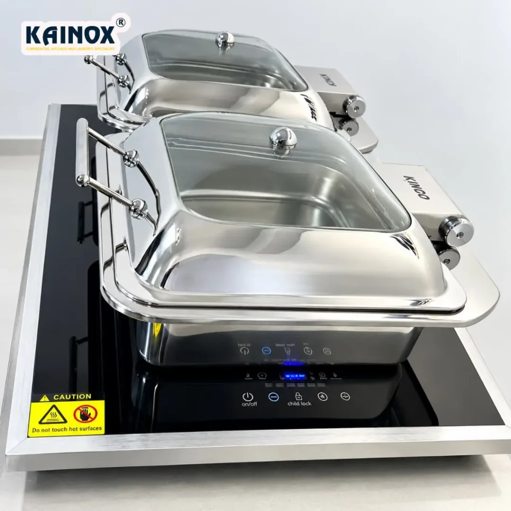 Bếp hâm đôi điện từ KAINOX