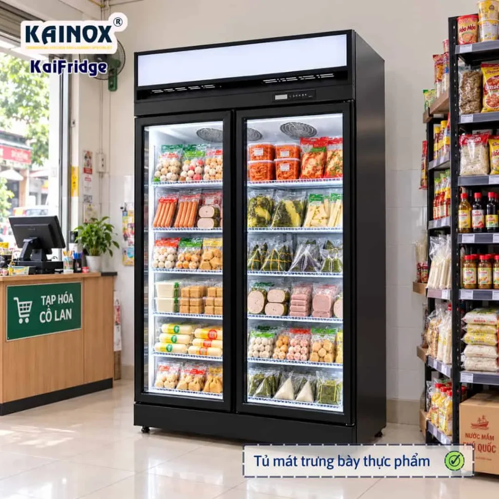 Tủ lạnh trưng bày thực phẩm đóng gói sẵn KaiFridge