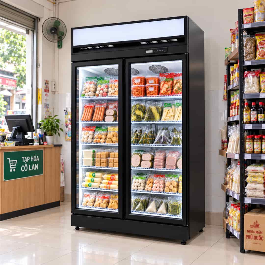 Trưng bày sản phẩm đóng gói