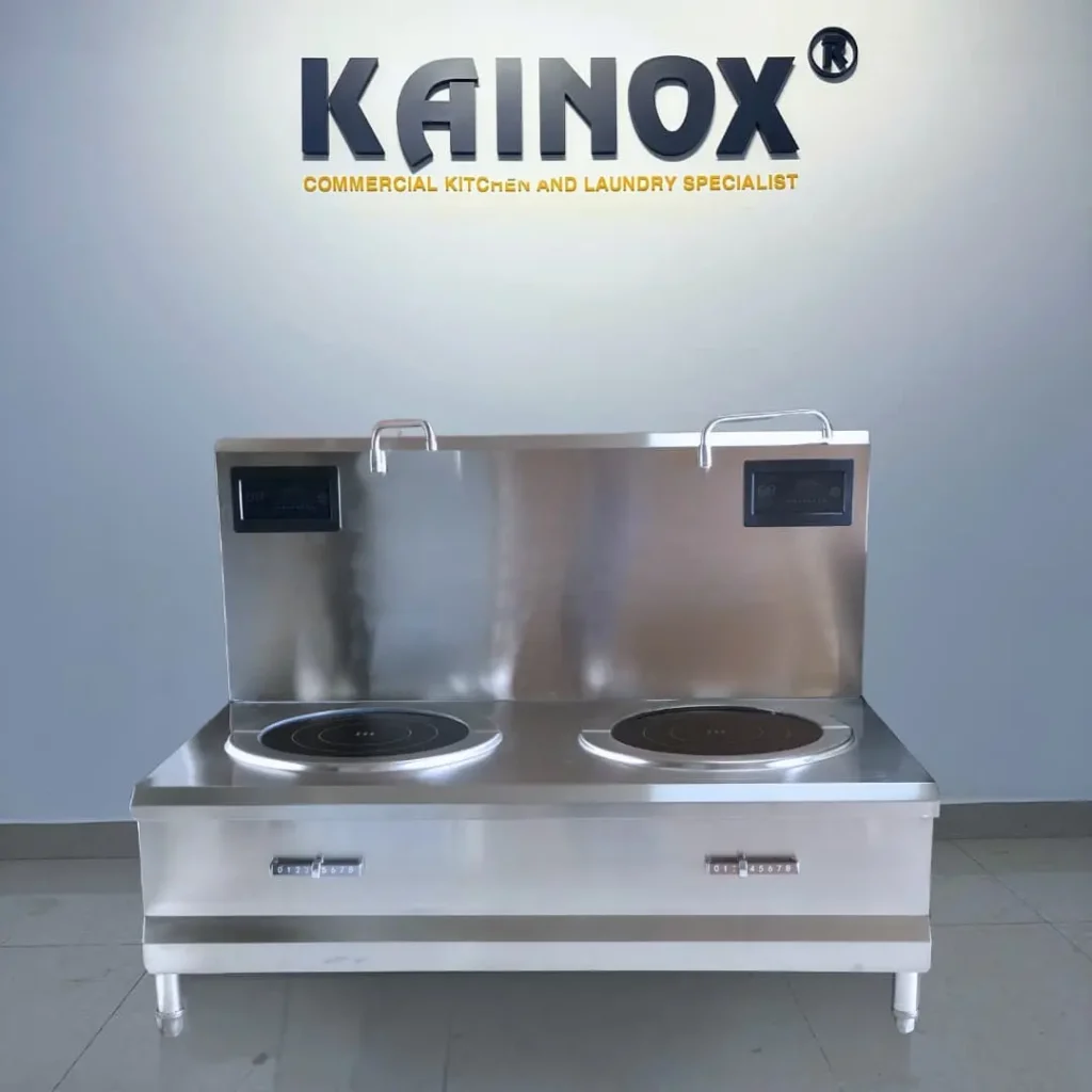 Bếp hầm thấp 2 họng điện từ KAINOX