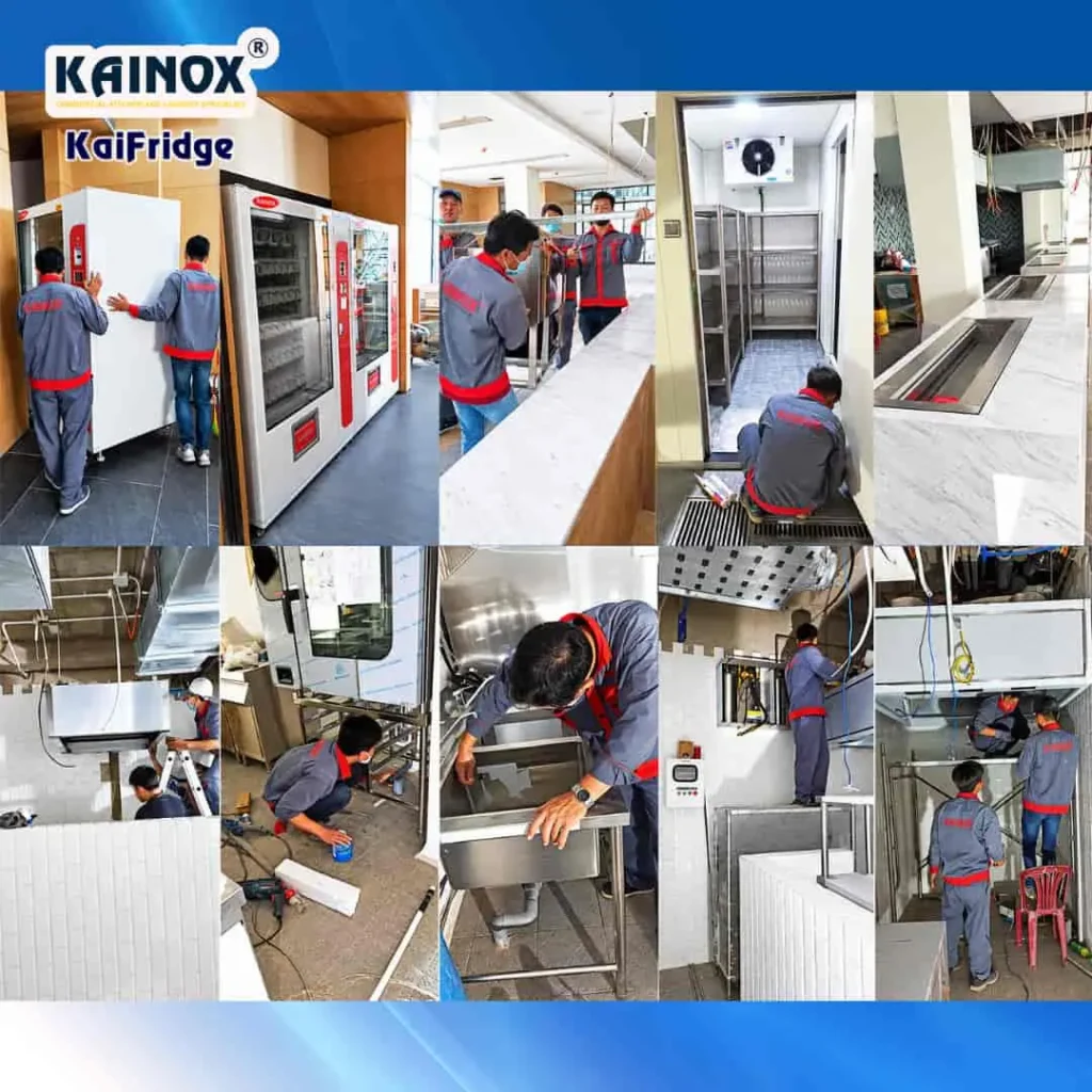 Đội ngũ KAINOX thi công lắp đặt tận nơi