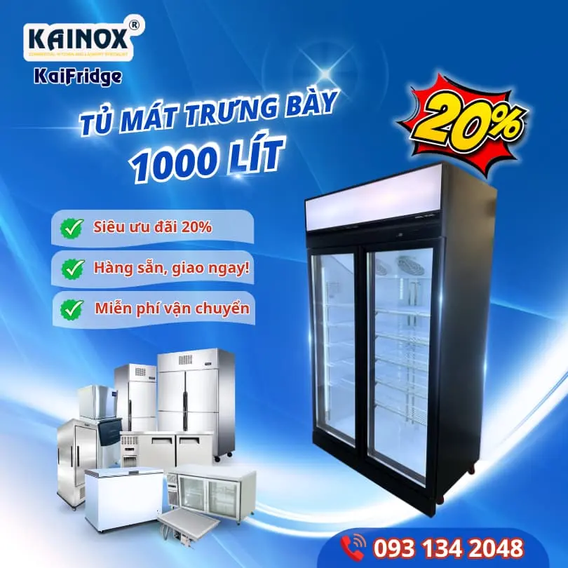 Ưu đãi KaiFridge dành cho khách hàng mua tủ mát trưng bày cánh kính